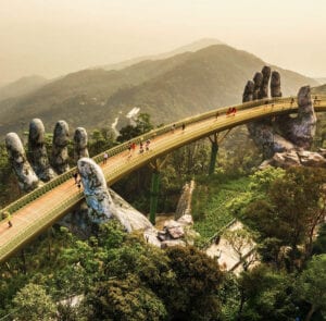 Golden Bridge is an attraction in Ba Na Hills