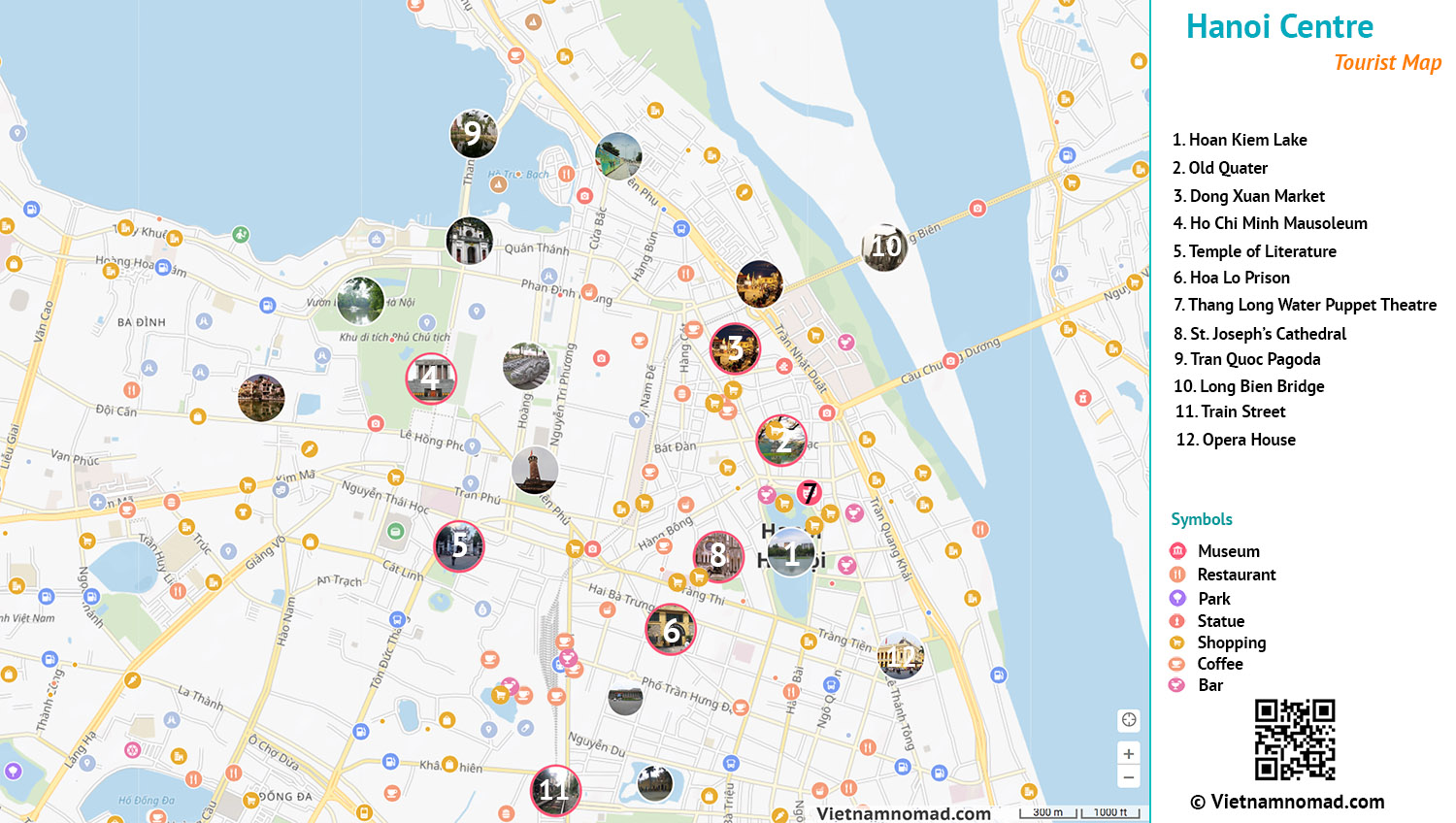 Hanoi Tourist Map