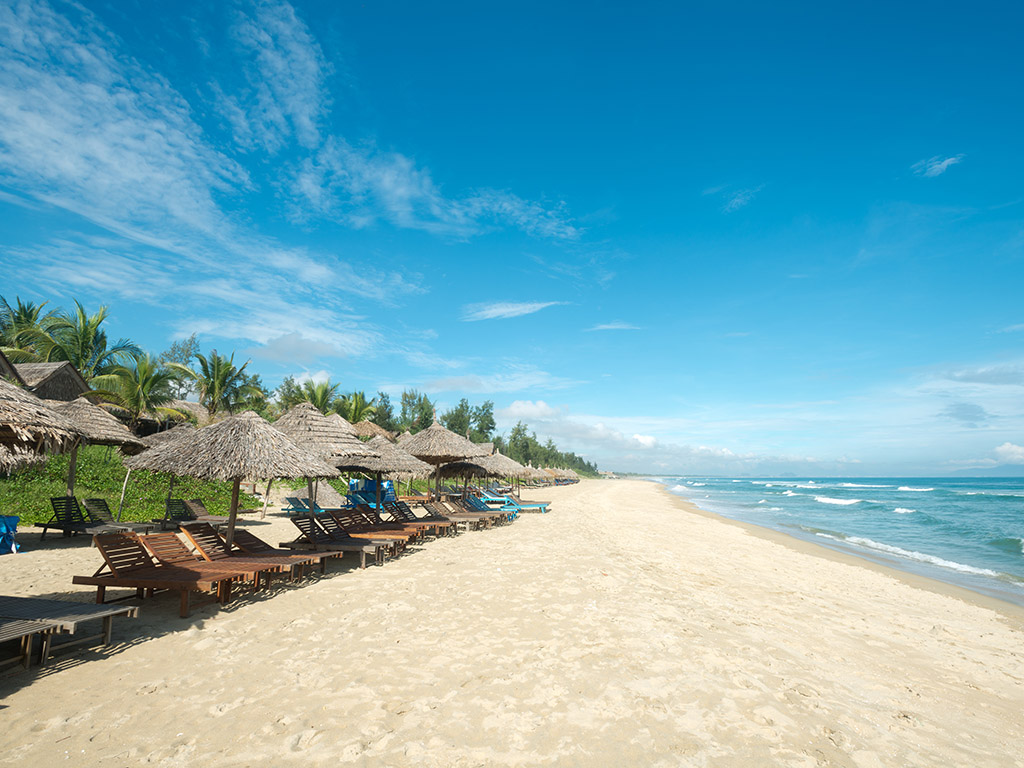 The ideal time to visit An Bang Beach is from January to September.