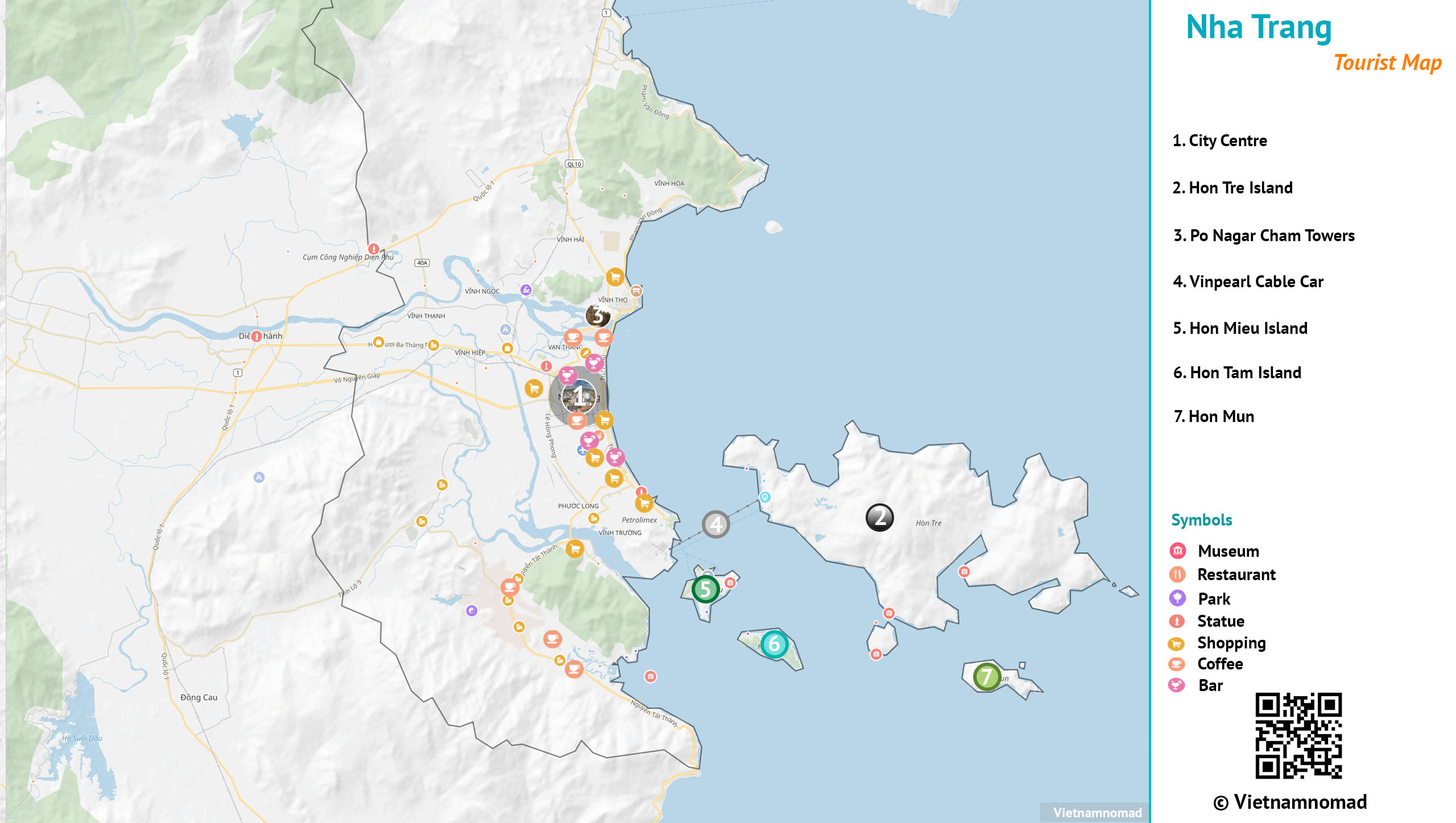 Khám phá map nha trang vietnam Những địa điểm đáng đến ở Nha Trang