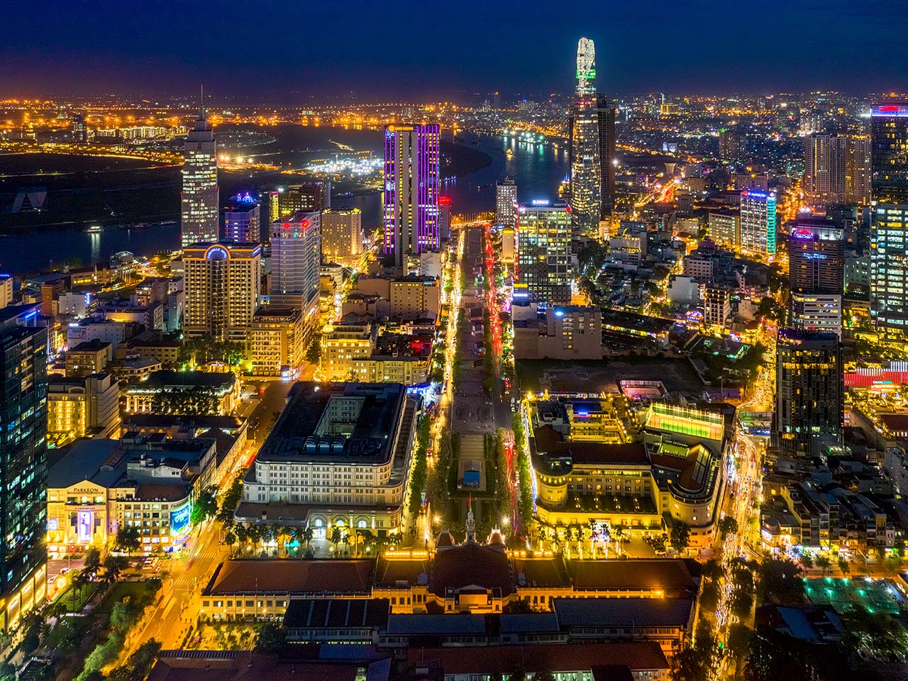 Ho Chi Minh City at night