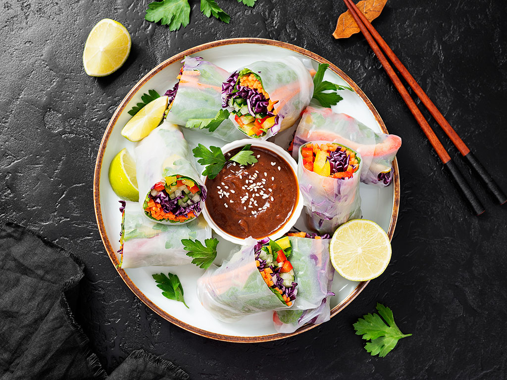 Vegetarian dishes in Vietnam - Goi Cuon Chay