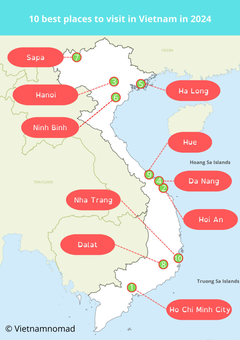 10 Best Places to Visit in Vietnam in 2024 (with Map and Poll)