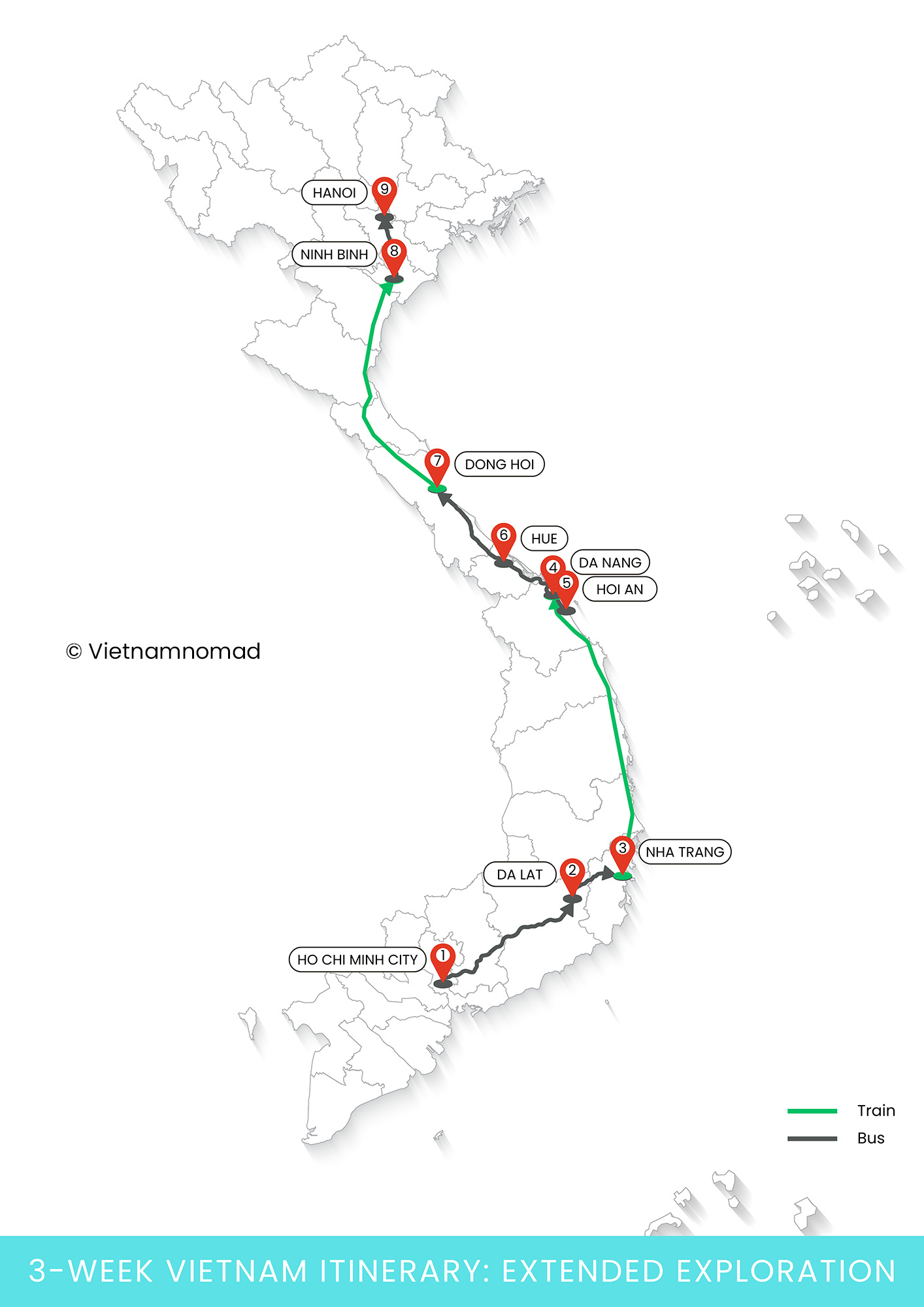 3-week Vietnam itinerary: Extended exploration