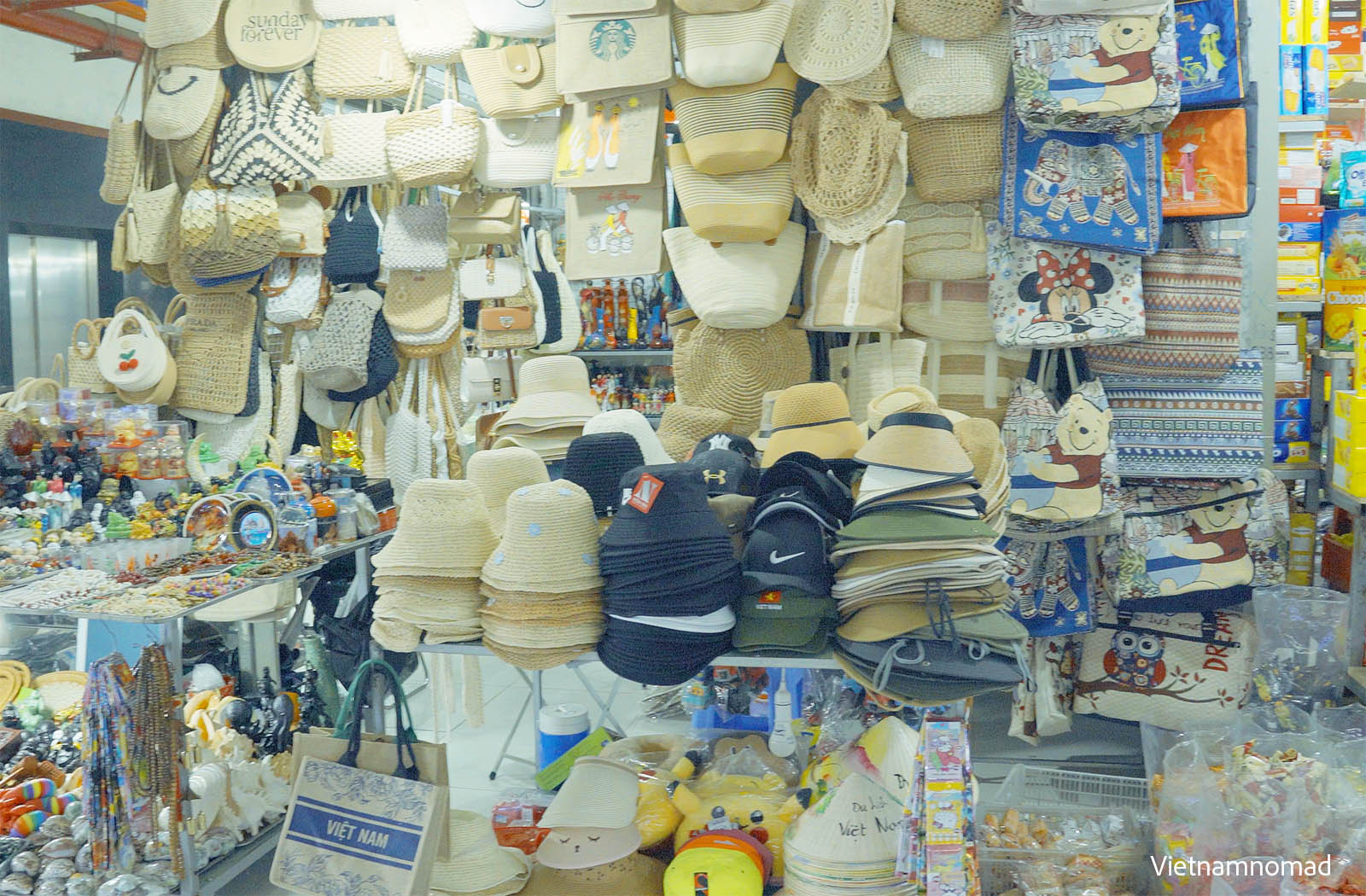 A souvenir stall at Dam Market.