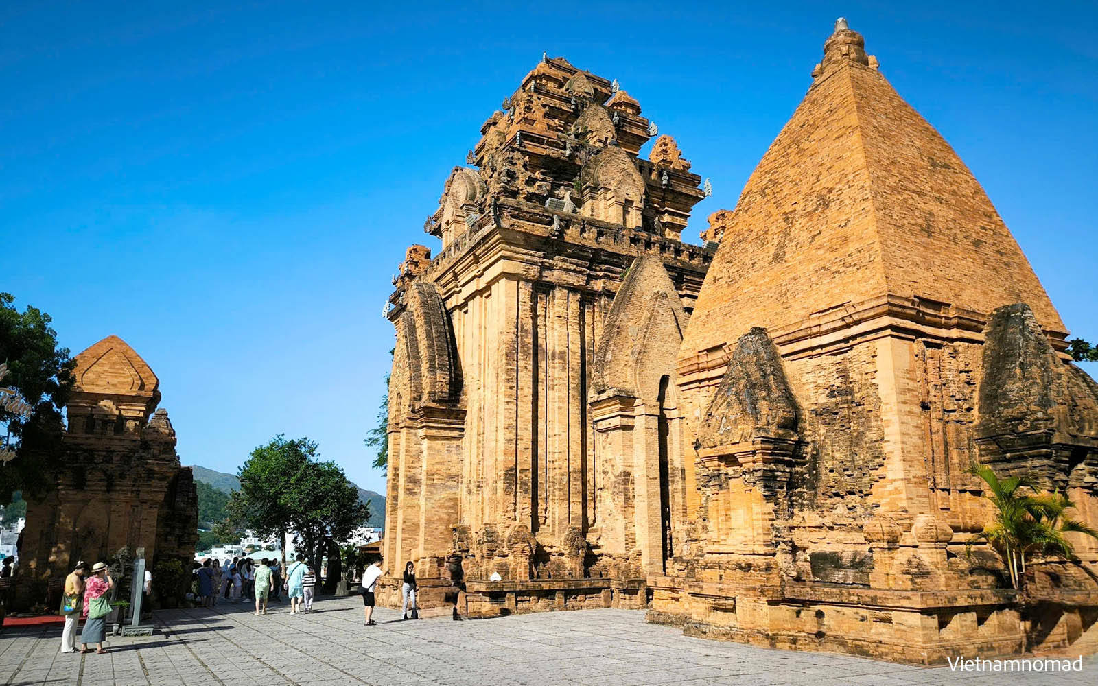 Temple towers in the Po Nagar Cham Towers complex.