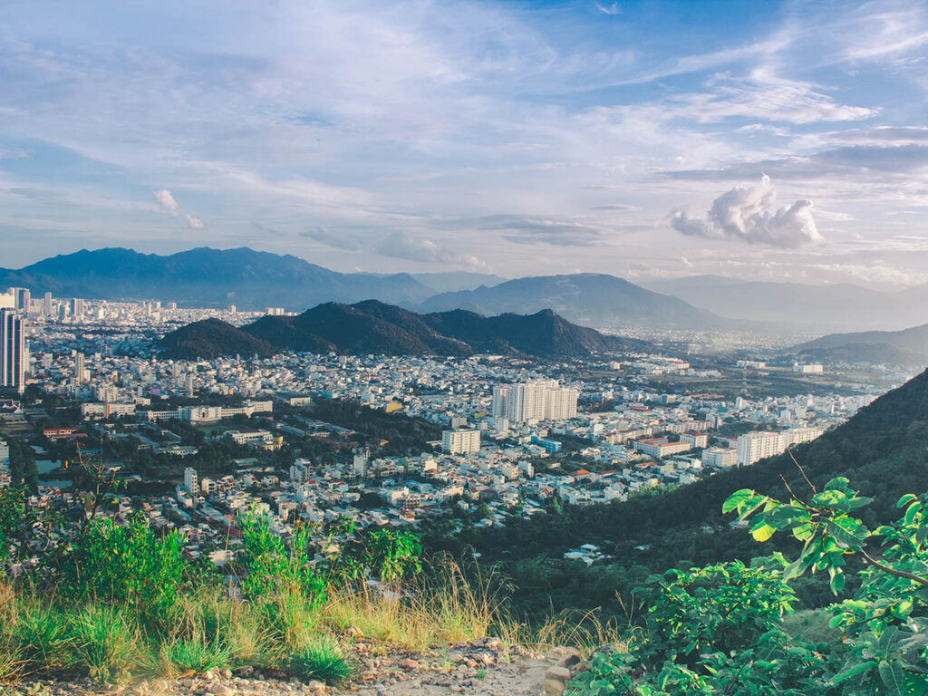 Stunning view from Co Tien Mountain